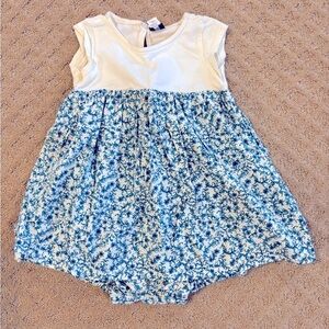 Tea Collection White and Blue Dress